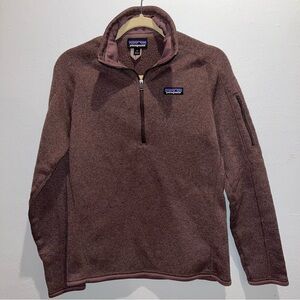 Patagonia Better Sweater 1/4 Zip Dusky Brown Size Medium